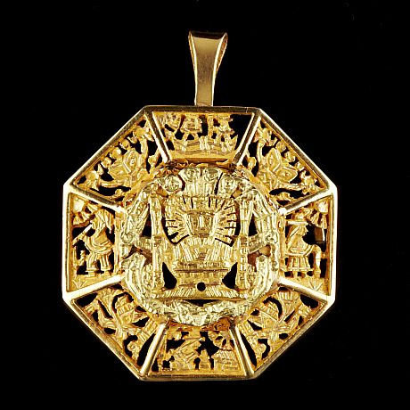 Hänge/brosch 18 k guld