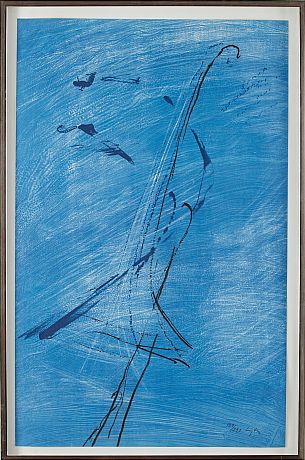 Harald Lyth färglitografi