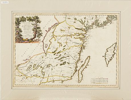 Karta över Götaland av Sanson 1666