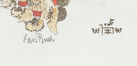 Lars Pirak färglitografi