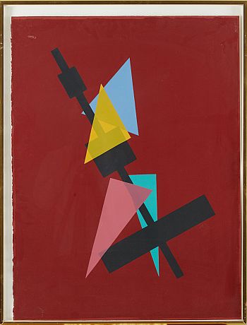 C Göran Karlsson färgserigrafi 