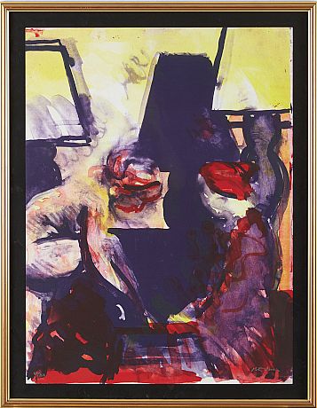 Peter Dahl färglitografi