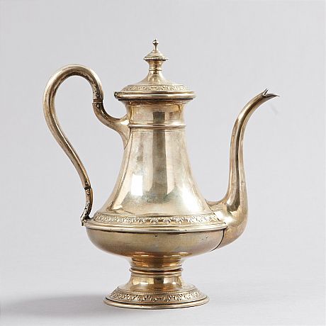 Kaffekanna i silver CG Hallberg