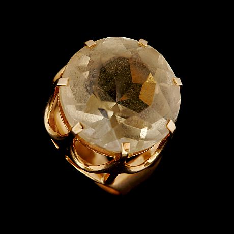 Ring guld med sten