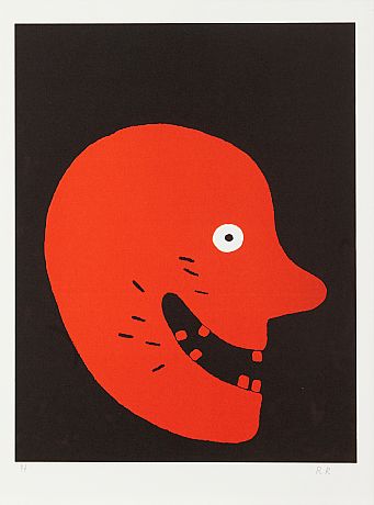 Roger Risberg färglitografi 