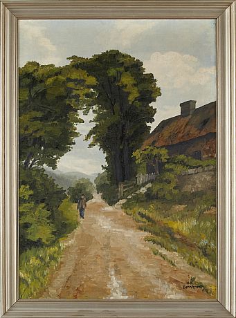 H.O. Bernardt oljemålning