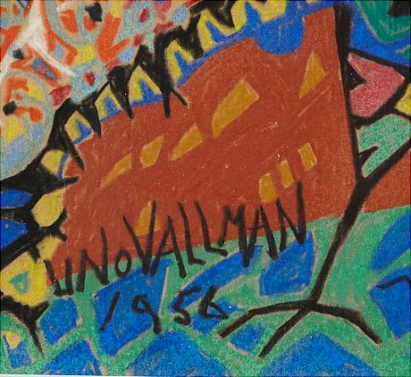 Uno Vallman 1956 pastell