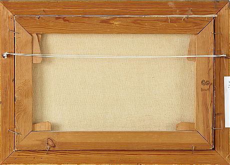 Oidentifierad konstnär oljemålning