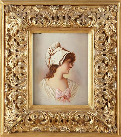 Oidentifierad konstnär oljemålning