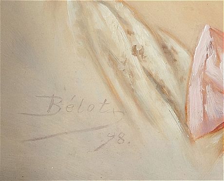 Oidentifierad konstnär oljemålning