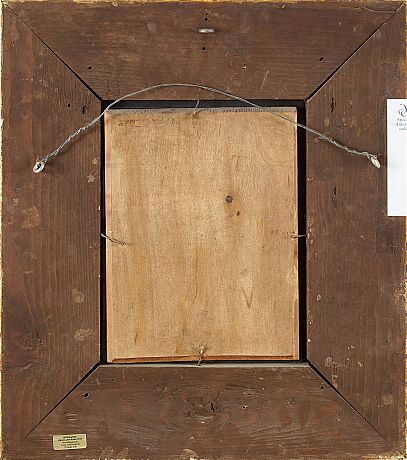 Oidentifierad konstnär oljemålning