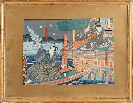 Japanska träsnitt avToyokuni III