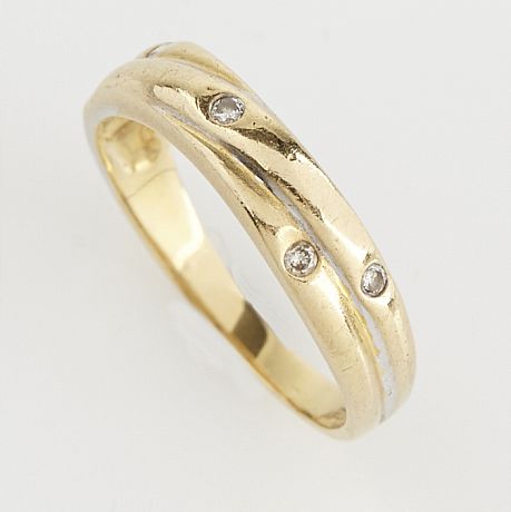 Ring 18 k guld briljanter
