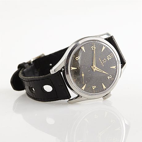 Omega armbandsur i stål