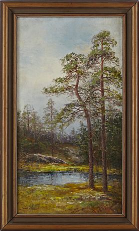 Severin Nilson oljemålning