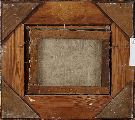 Oidentifierad konstnär oljemålning