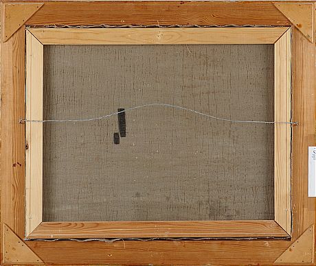 Oidentifierad konstnär oljemålning