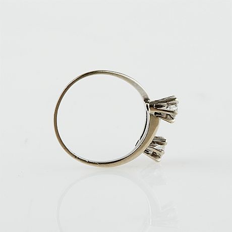 Syskonring 18 k vitguld briljanter