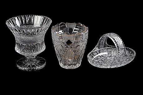 Vaset skål glas