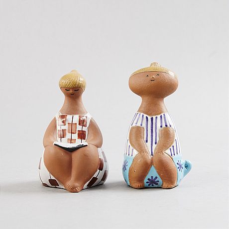 Lisa Larson Charlotta och Lotta figuriner