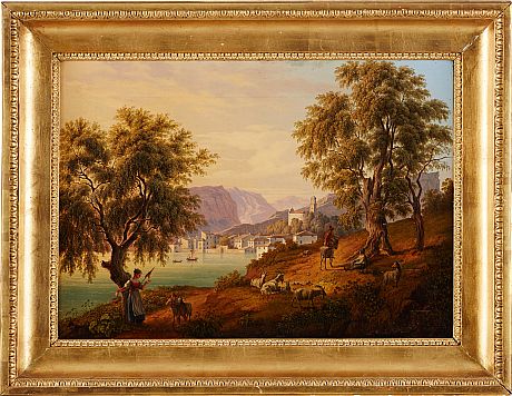 Antonio Sminck Pitloo hans krets Landskapsvy