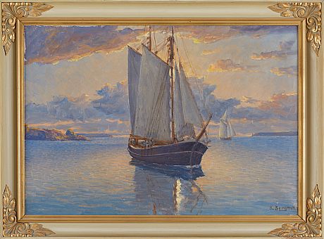 Karl Bergman oljemålning