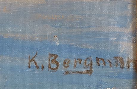 Karl Bergman oljemålning