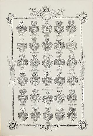 Dokument, skisser och tryck från Riddarhuset
