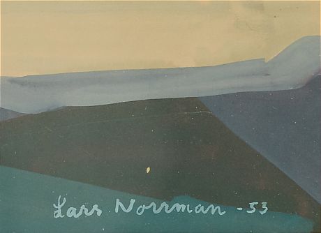 Lars Norrman färglitografi 