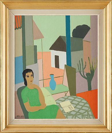 Wilhelm Wik oljemålning