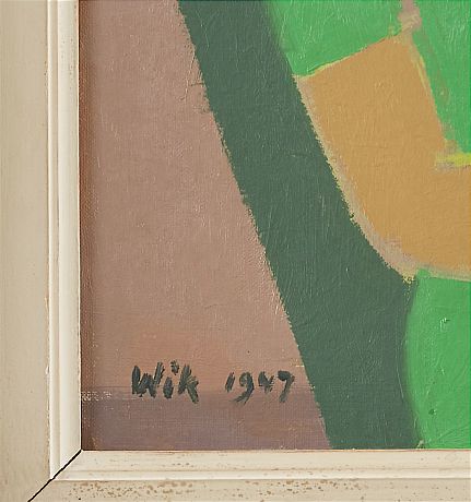 Wilhelm Wik oljemålning