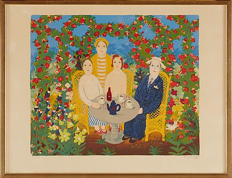 Lennart Jirlow färglitografi
