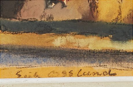 Erik Osslund oljemålning