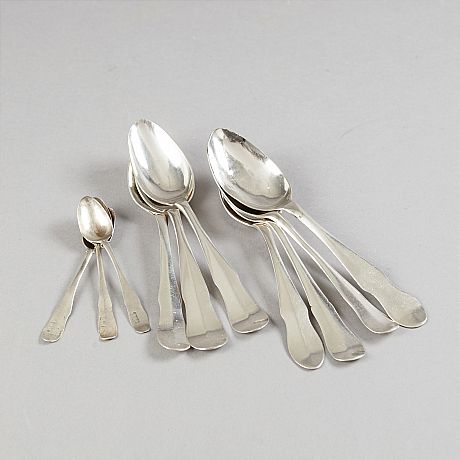 Matskedar och teskedar silver