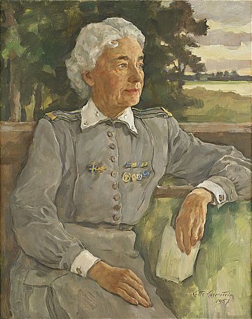 Lotte Laserstein oljemåljemålning porträtt