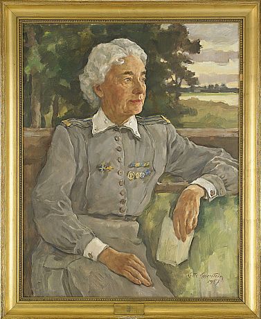 Lotte Laserstein oljemåljemålning porträtt