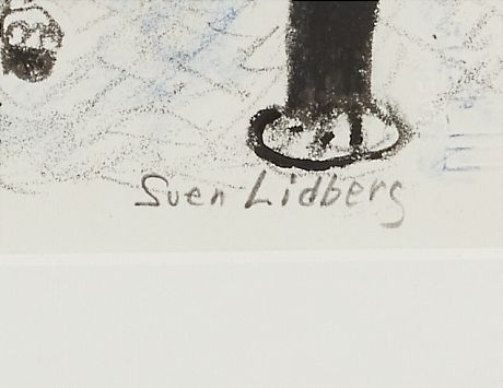 Sven Lidberg litografi