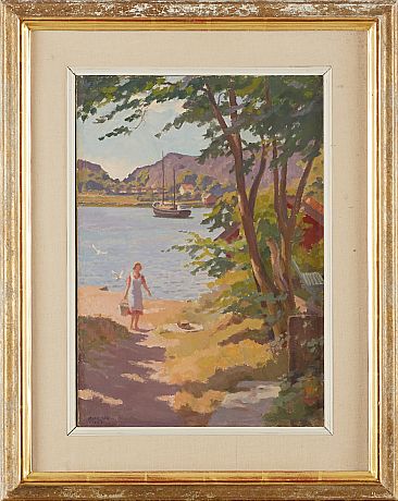 Bernhard Oscarsson oljemålning