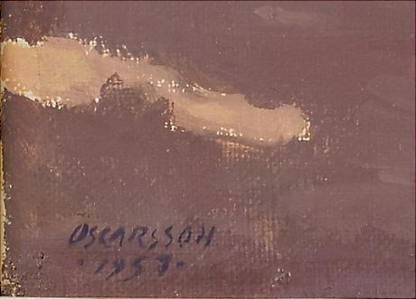 Bernhard Oscarsson oljemålning