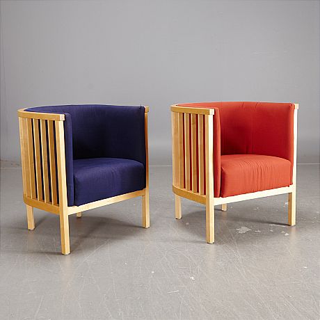 Åke Axelsson ett par Neptunius fåtöljer