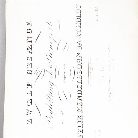 Noter 1800-tal mest Mendelssohn-Bartholdy