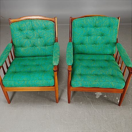 Fåtöljer teak 1960-tal