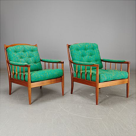 Fåtöljer teak 1960-tal