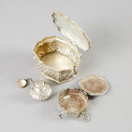 Askar berlockdosa skålfat silver