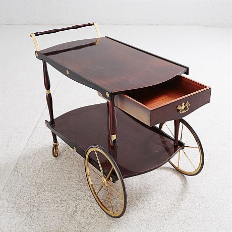 Serveringsvagn mahogny