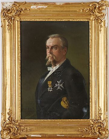 Oidentifierad konstnär porträtt