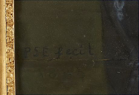 Oidentifierad konstnär porträtt