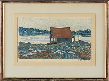 Grafiskt blad Roland Svensson 93/300 Sjöbod