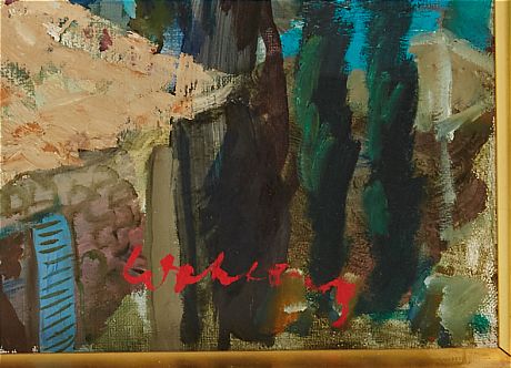 Bertil Wahlberg oljemålning