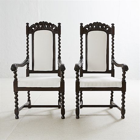 Karmstolar i barockstil